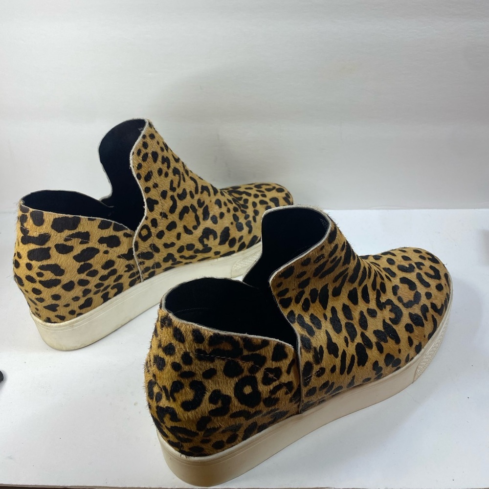 Steve Madden High Top Platform Leopard Print Slip… - image 7
